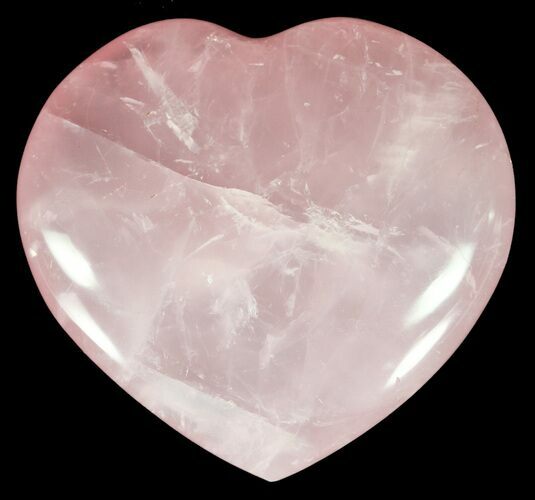 Polished Rose Quartz Heart - Madagascar #59105